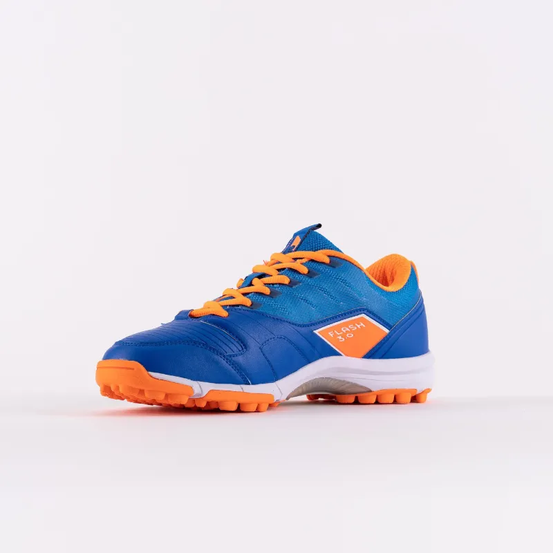 Grays Flash 3.0 Hockey Shoes - Blue/Orange (2022/23) - Image 3