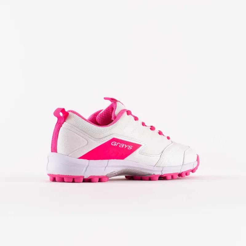 Grays Flash 3.0 Hockey Shoes - White/Pink (2022/23) - Image 2