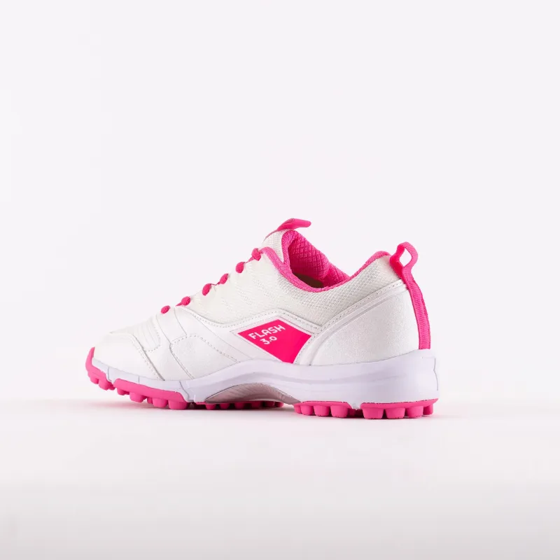 Grays Flash 3.0 Hockey Shoes - White/Pink (2022/23) - Image 3