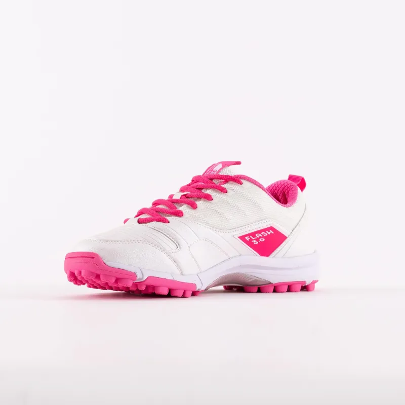 Grays Flash 3.0 Hockey Shoes - White/Pink (2022/23) - Image 4