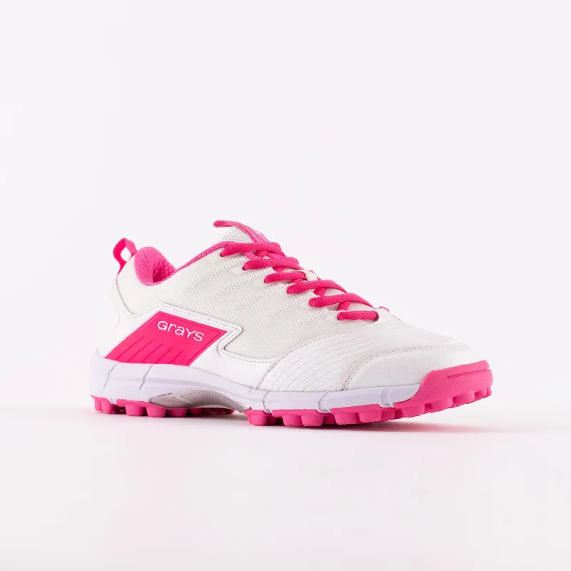Grays Flash 3.0 Hockey Shoes - White/Pink (2022/23) - Image 6