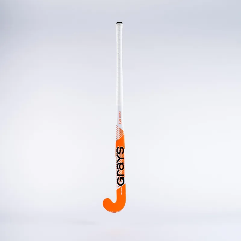 Grays GX1000 Ultrabow Hockey Stick - White/Orange (2023/24) - Image 3