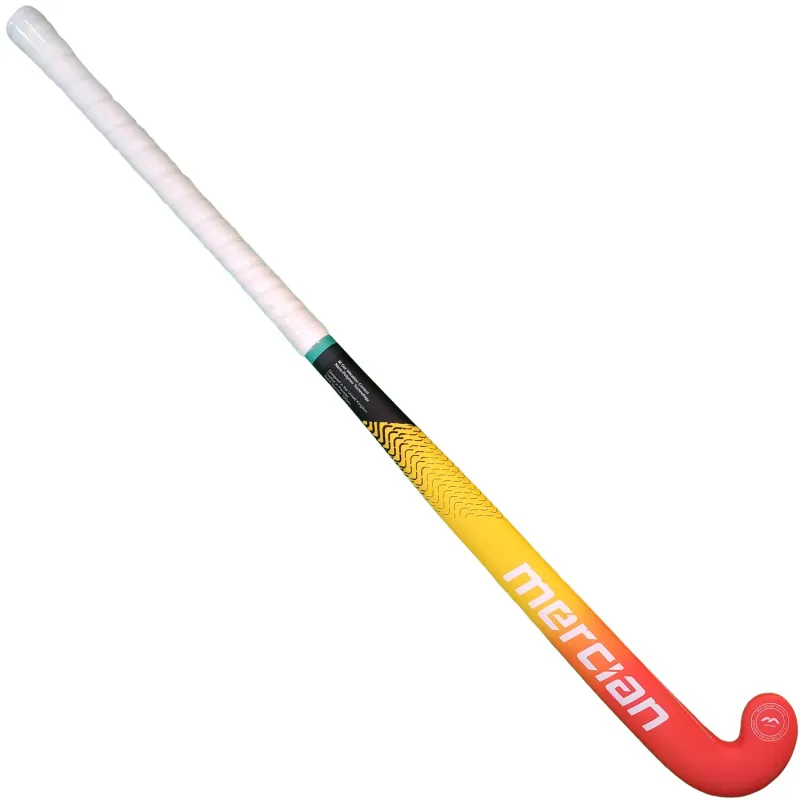 Mercian Genesis CF5 Pro Hockey Stick - Red/Yellow (2023/24) - Image 3