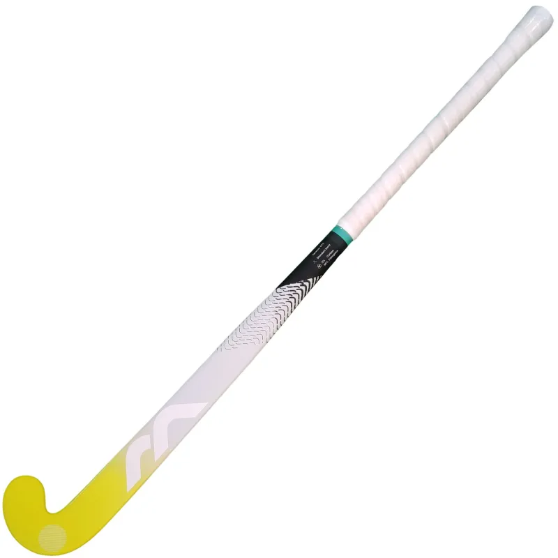 Mercian Genesis CF5 Pro Hockey Stick - Yellow/Grey (2023/24) - Image 4