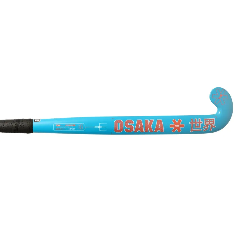 Osaka Indoor Vision 10 Low Bow Hockey Stick - Blue/Orange (2023) - Image 2