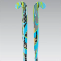 TK P2 Mid Bow Hockey Stick - Blue/Lime (2016)